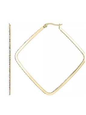 Nordstrom Gold Square Hoop Earrings